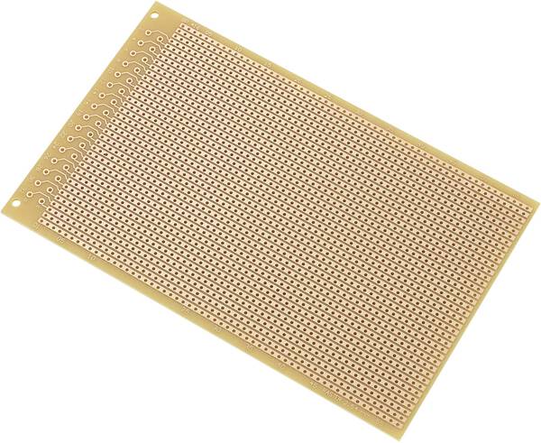 TRU COMPONENTS SU527466 Europlatine Hartpapier (L x B) 160 mm x 100 mm 35 µm Rastermaß 2.54 mm Inhalt 1 St.