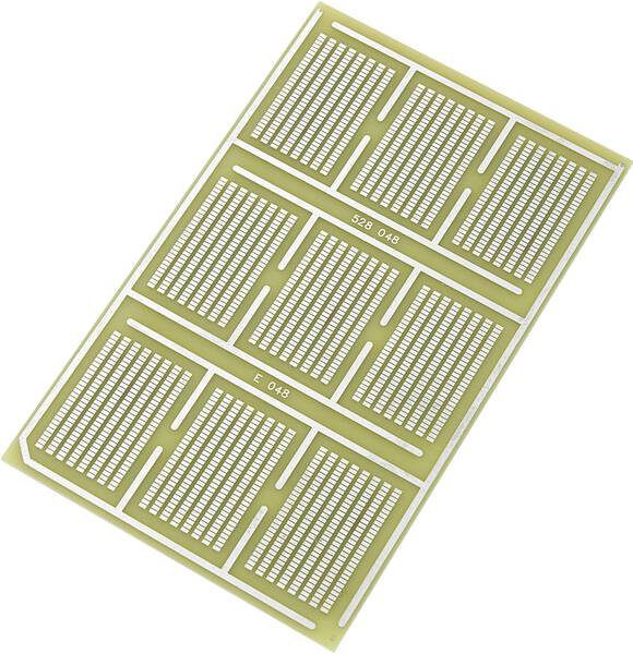 TRU COMPONENTS SU528048 SMD-Europlatine Epoxyd (L x B) 160 mm x 100 mm 35 µm Rastermaß 1.27 mm Inhalt 1 St.