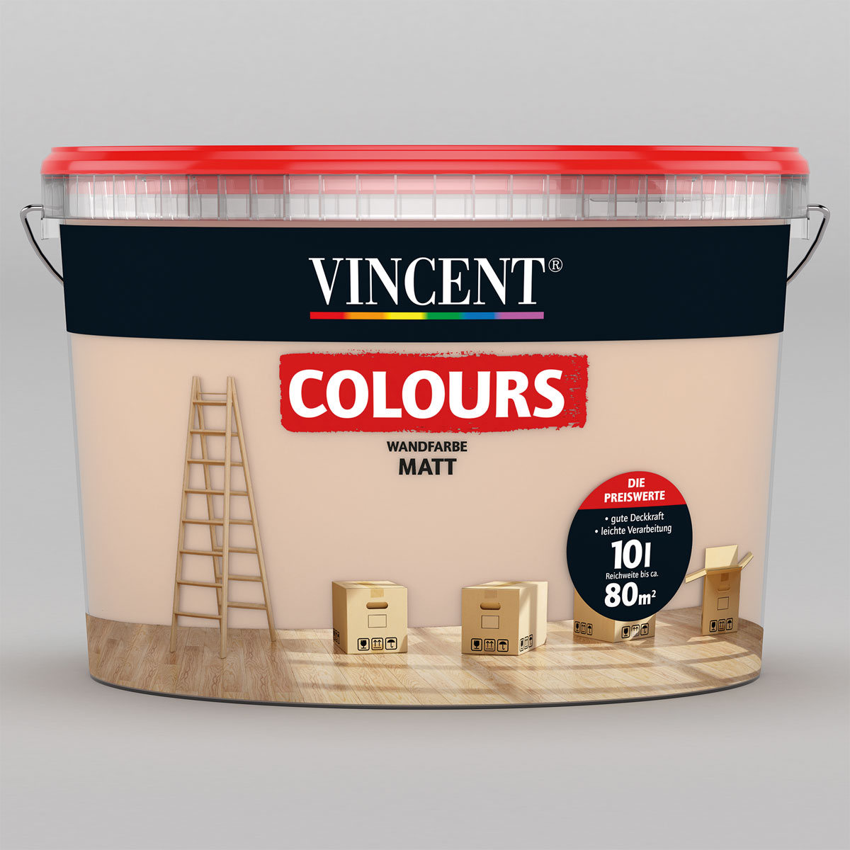 Vincent Wand- und Deckenfarbe Sandy 5 L | 5 | 560213