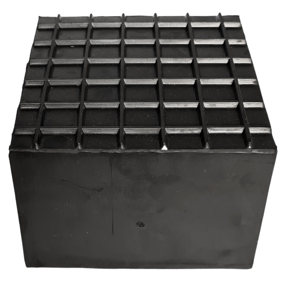 Gummiklotz für Hebebühnen » Vollmaterial » 100 x 100 x 72 mm » eckig