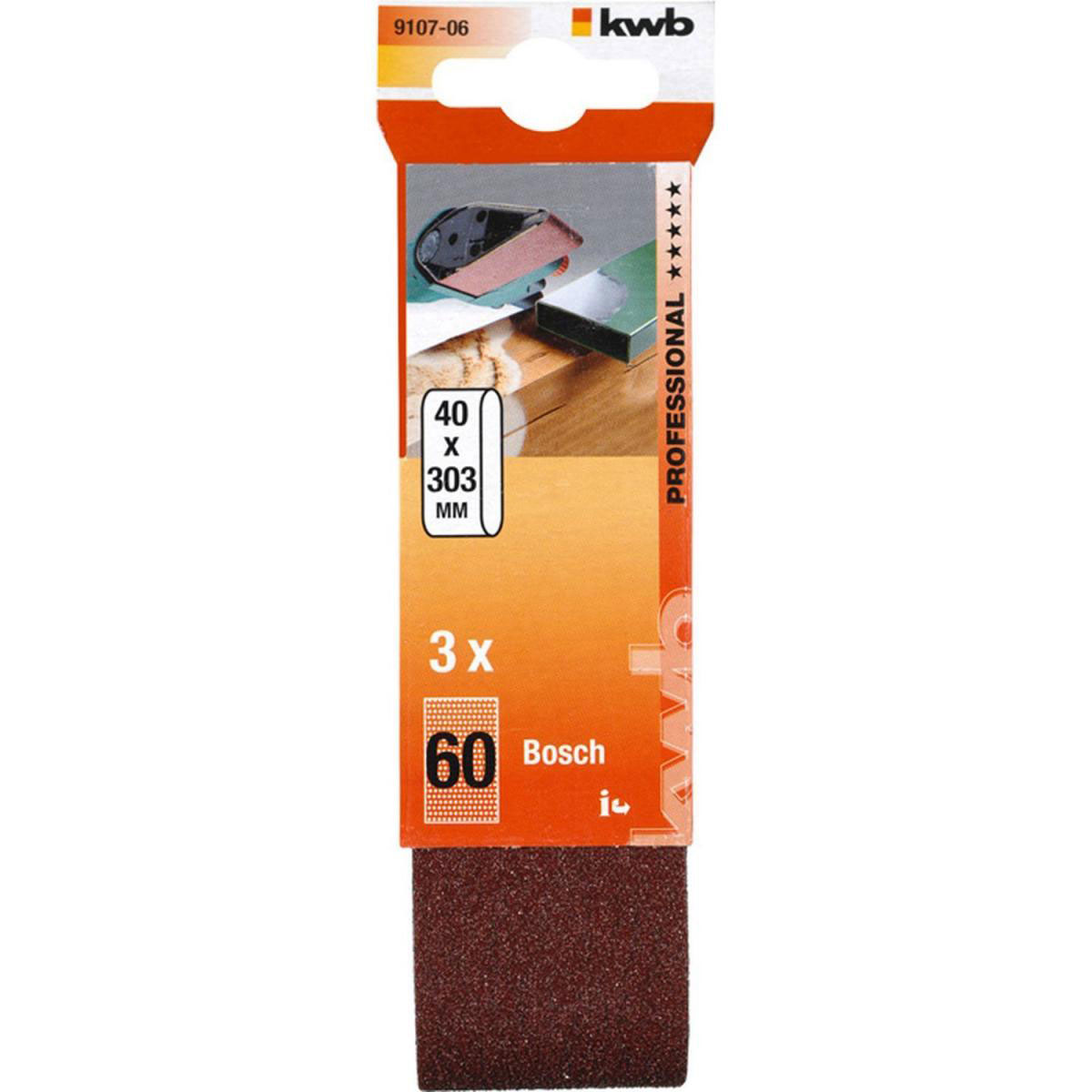 Schleifbänder 40 x 303 mm Korund K60 | 728411 – Bild 3