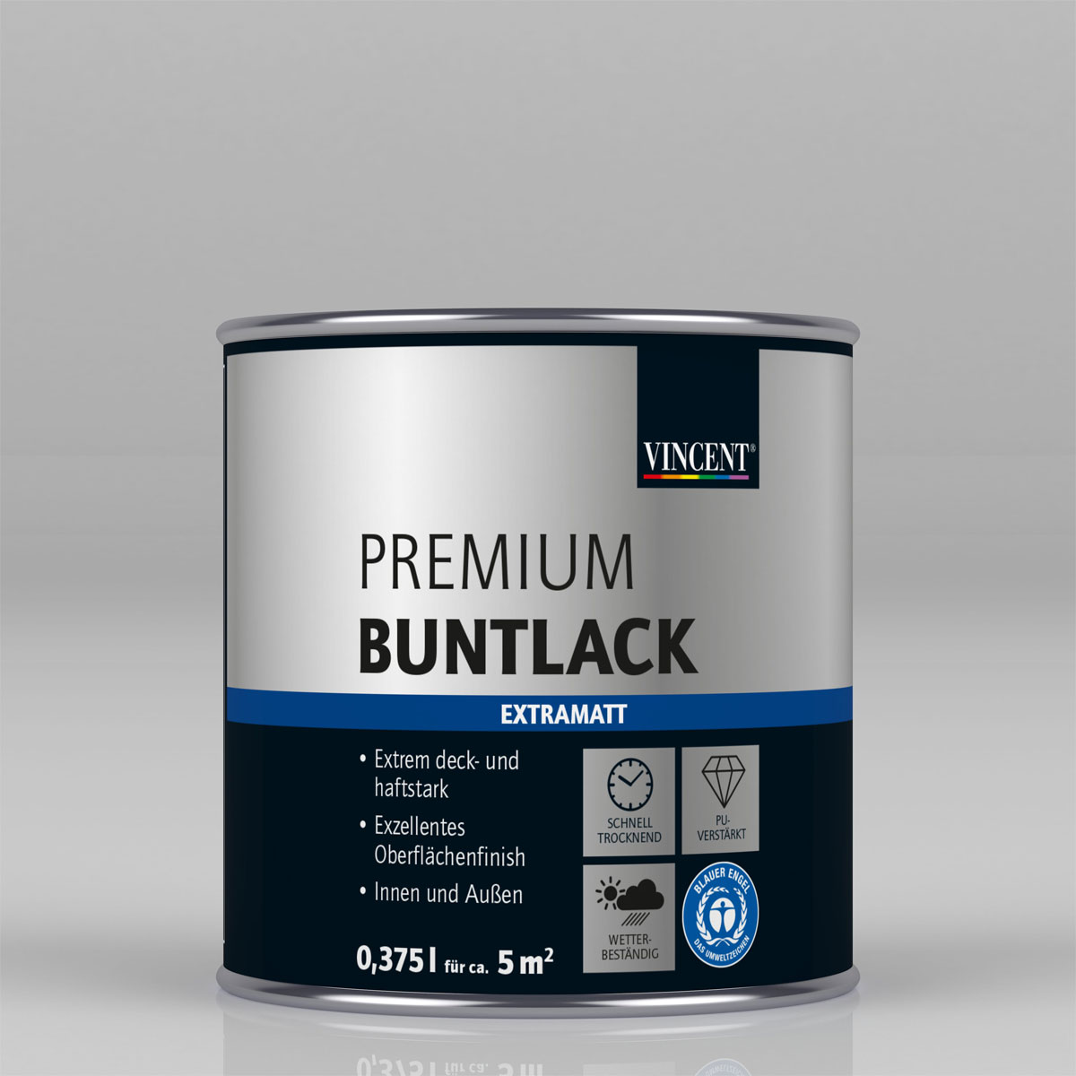 Vincent Premium Buntlack Wolkenblau matt 375 ml | 0,375 | Matt | 755289
