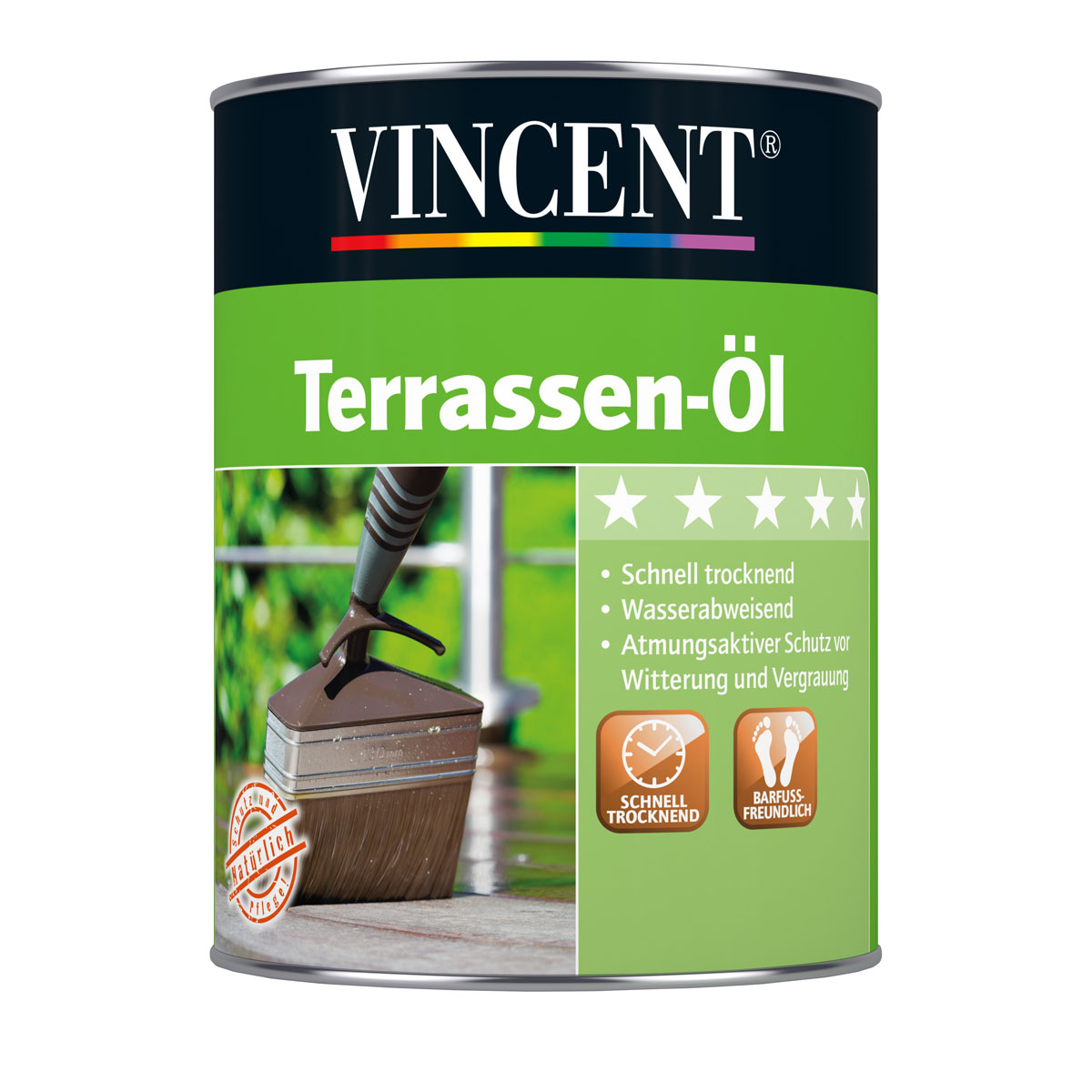 Vincent Terrassen-Öl Teak 2,5 L | 2,5 | 765184