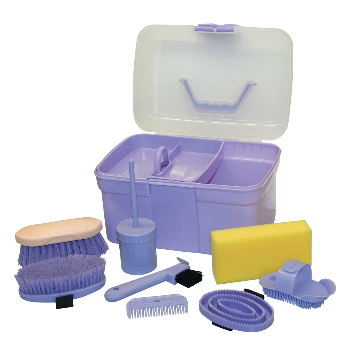 Kerbl Kinder-Putzbox-Set lila 8-teilig | lila | 812666