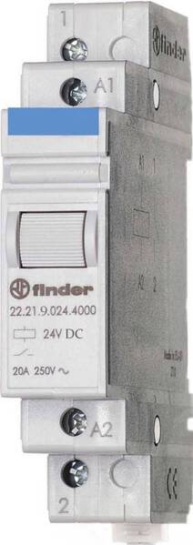 Finder 22.21.9.024.4000 Industrierelais Nennspannung: 24 V/DC Schaltstrom (max.): 20 A 1 Schließer 1 St.