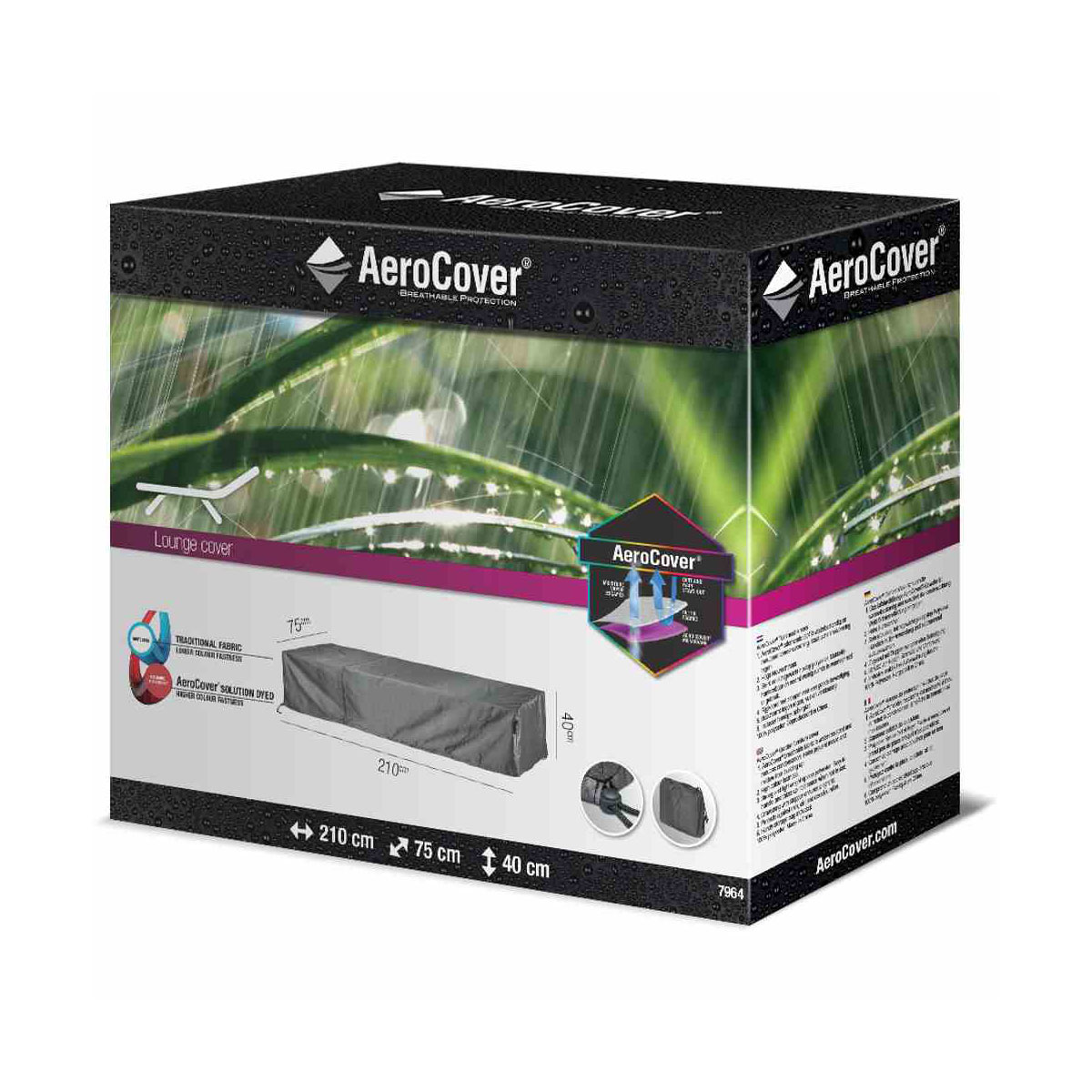 Liegenhülle AeroCover 210 x 75 x 40 cm atmungsaktiv | 81746