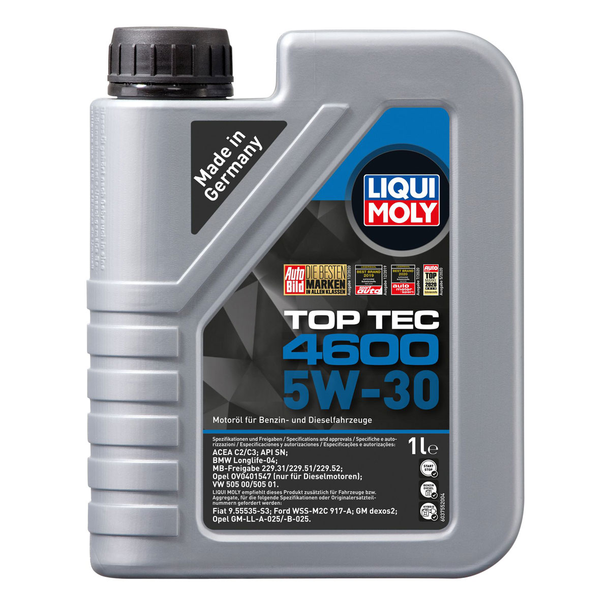 Liqui Moly Leichtlauf-Motor-Öl Top Tec 4600 5W-30 1 L | 1L | 827678