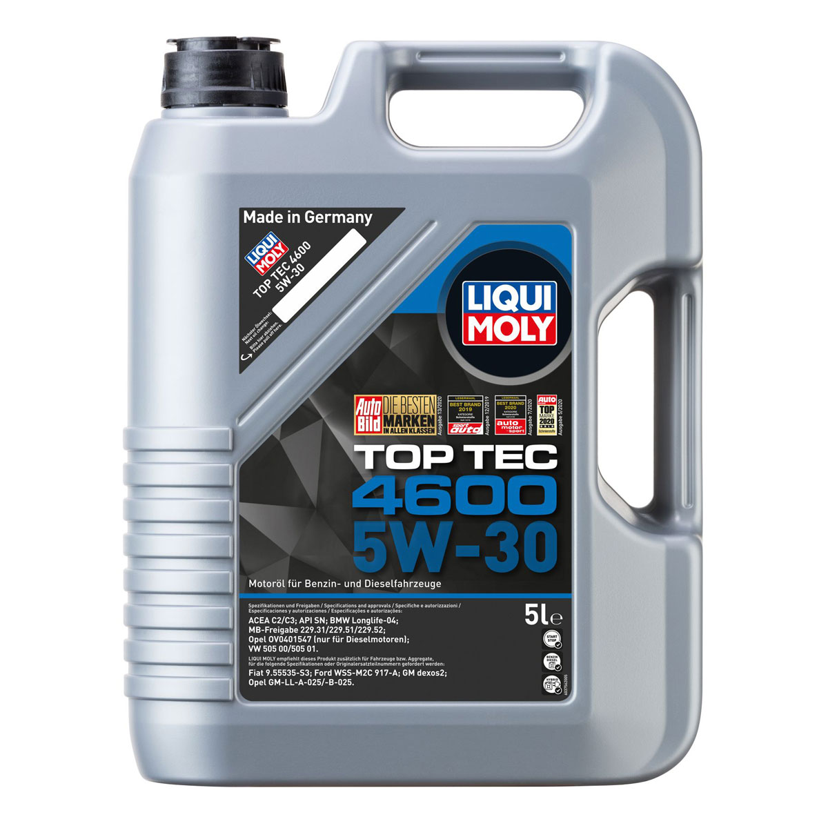 Liqui Moly Leichtlauf-Motor-Öl Top Tec 4600 5W-30 5 L | 5L | 827679