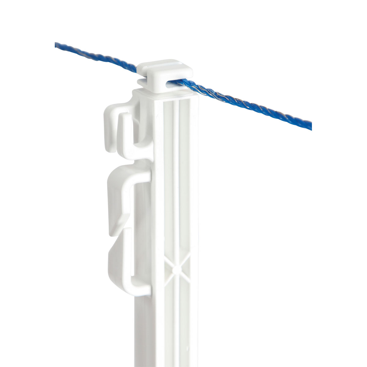 Steigbügelpfahl Einzelspitze 158 cm weiß | weiß | 840729
