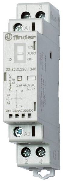 Finder 22.32.0.012.4340 Schütz 2 Schließer 12 V/DC, 12 V/AC 25 A 1 St.