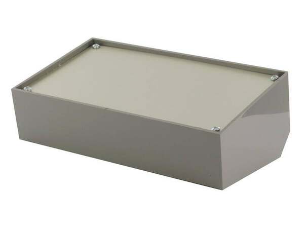 TEKO 363.8 Pult-Gehäuse (A x B x C x D x E) 215 x 130 x 65 x 75 x 46 mm Kunststoff Blau, Grau, Silber 1 St.
