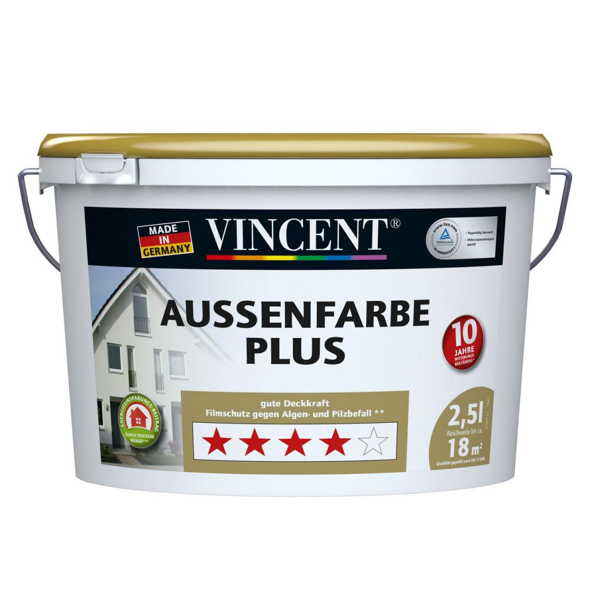 Vincent Außenfarbe Plus 2,5 L | 2.5 | 920936