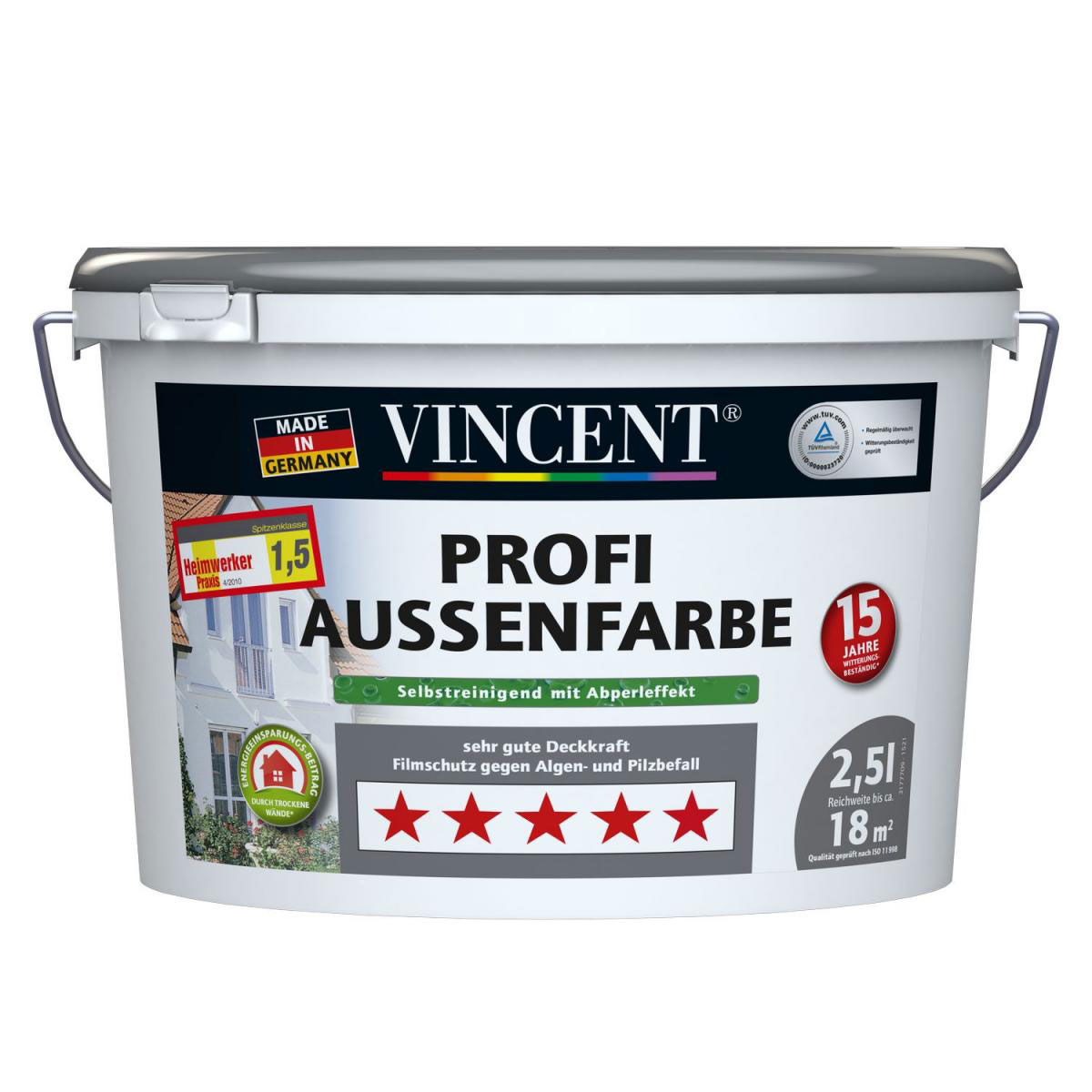 Vincent Profi Außenfarbe 2,5 L | 2.5 | 920937